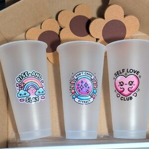 Self Love Club Party Cups - Set of 3
